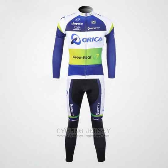 2012 Cycling Jersey GreenEDGE Champion Oceania Long Sleeve and Bib Tight
